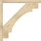Ekena Millwork Merced Block Rough Sawn Bracket w/ Offset Brace, Douglas Fir, 4"W x 34"D x 34"H BKT0402X34X34MRC05RDF - alternate 4